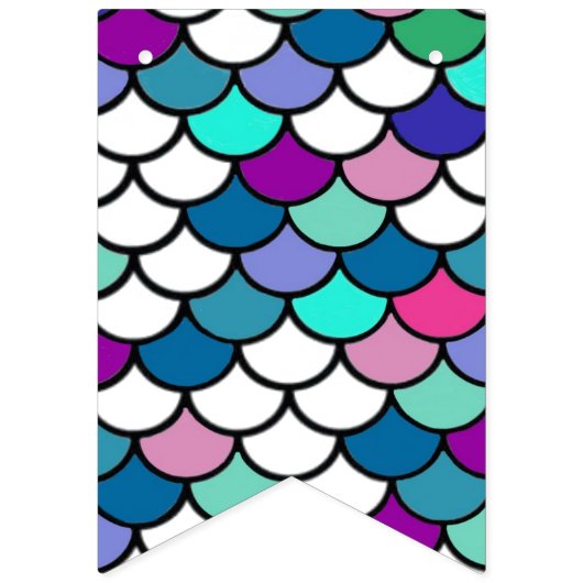 Bannière À Fanions "Fête de la sirène"  (Deuxième drapeau)