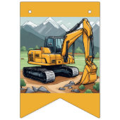 Bannière À Fanions Fête de l'équipement de construction de l'annivers (Premier drapeau)