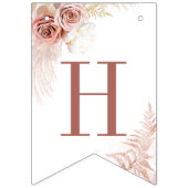 Bannière À Fanions Fête de mariage en terre cuite Bohème Chic Herbe d (Deuxième drapeau)