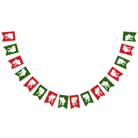 Bannière À Fanions Fête de Noël d'échange de cadeau d'objet superflu (Tout)