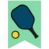 Bannière À Fanions Fête de pickleball (Premier drapeau)