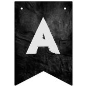 Bannière À Fanions fête de retraite en cuir noir (Deuxième drapeau)