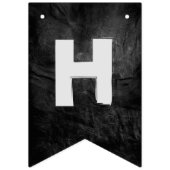 Bannière À Fanions fête de retraite en cuir noir (Premier drapeau)