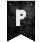 Bannière À Fanions fête de retraite en cuir noir (Troisième drapeau)