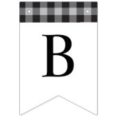 Bannière À Fanions Fête des mariées blanche noire à base de buffle cl (Troisième drapeau)