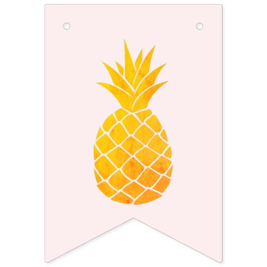 Bannière À Fanions Fête des mariées tropicale d'Aloha (Premier drapeau)