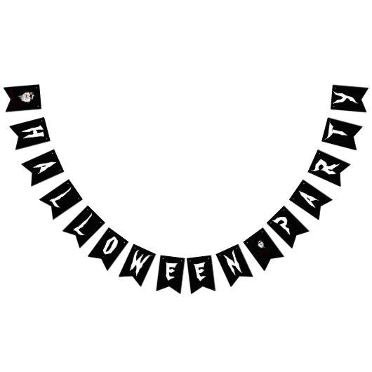 Bannière À Fanions Fête d'Halloween (Tout)