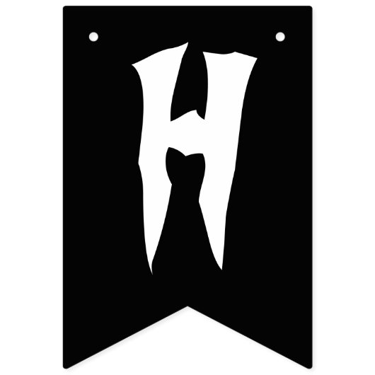 Bannière À Fanions Fête d'Halloween (Deuxième drapeau)