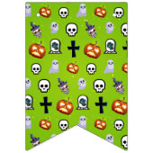 Bannière À Fanions Fête d'Halloween pour enfants cool (Deuxième drapeau)