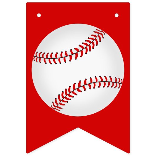 Bannière À Fanions Fête du baseball (Troisième drapeau)