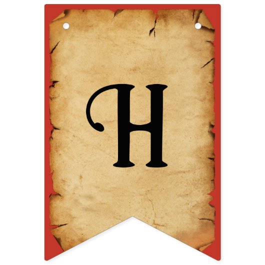 Bannière À Fanions Fête Pirate Joyeux anniversaire (Deuxième drapeau)