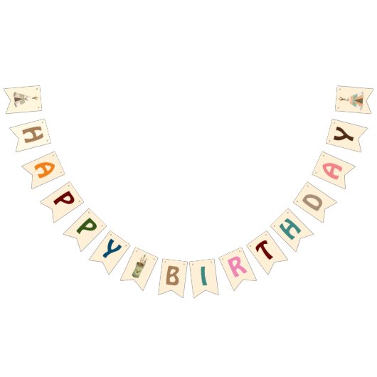 Bannière À Fanions Fête tribale fête d'anniversaire 🥳 Bunting Fl (Tout)