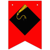 Bannière À Fanions Fêtes de fin d'études Red (Premier drapeau)