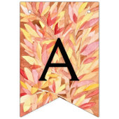 Bannière À Fanions Feuille de couleur pour aquarelle d'automne (Troisième drapeau)