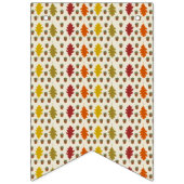 Bannière À Fanions Feuilles de chêne et Acorns Automne Mariage d'auto (Deuxième drapeau)