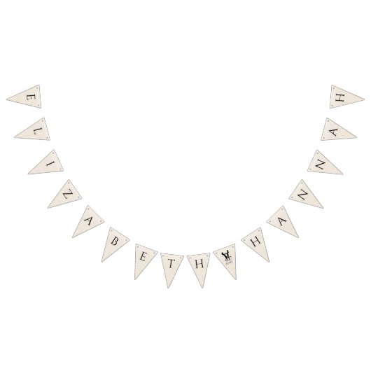 Bannière À Fanions Fiançailles heureux des mariées (Tout)