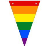Bannière À Fanions Fierté arc-en-ciel (Deuxième drapeau)
