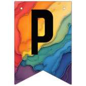 Bannière À Fanions Fierté joie et fête d'amour bundu (Deuxième drapeau)