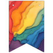 Bannière À Fanions Fierté joie et fête d'amour bundu (Premier drapeau)