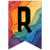 Bannière À Fanions Fierté joie et fête d'amour bundu (Troisième drapeau)