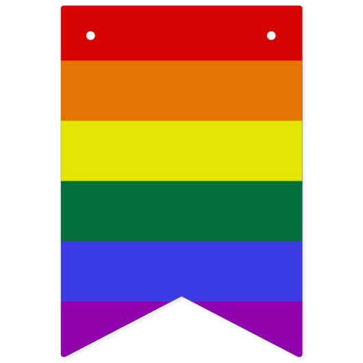 Bannière À Fanions Fierté Rejet arc-en-ciel (Deuxième drapeau)
