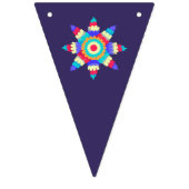 Bannière À Fanions Fiesta Pinata colorée Joyeux Anniversaire bleu (Premier drapeau)