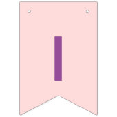 Bannière À Fanions Fille d'anniversaire personnalisée (Troisième drapeau)