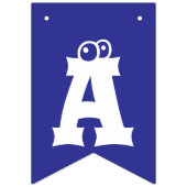 Bannière À Fanions Fille de bébé personnalisée Anniversaire (Deuxième drapeau)