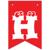 Bannière À Fanions Fille de bébé personnalisée Anniversaire (Premier drapeau)