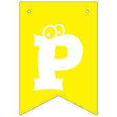 Bannière À Fanions Fille de bébé personnalisée Anniversaire (Troisième drapeau)