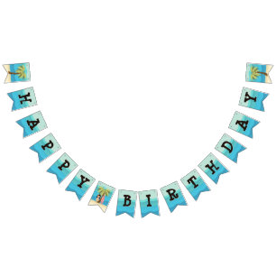 Bannière À Fanions Fille de surfer hawaïenne