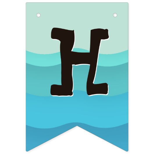 Bannière À Fanions Fille de surfer hawaïenne (Deuxième drapeau)