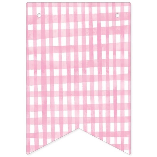 Bannière À Fanions Fille ferme Barnyard Animaux Confetti Joyeux anniv (Premier drapeau)