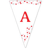 Bannière À Fanions First Birthday Valentine’s Day Banner (Troisième drapeau)