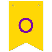 Bannière À Fanions Flag de Instersex (Deuxième drapeau)