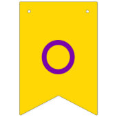 Bannière À Fanions Flag de Instersex (Premier drapeau)