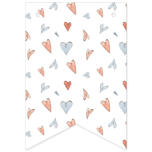Bannière À Fanions Flags - Rabbits And Hearts Pattern (Deuxième drapeau)