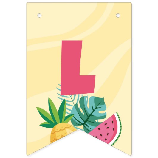 Bannière À Fanions Flamant rose Party - Flamingle Bunting Flag (Deuxième drapeau)