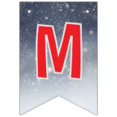 Bannière À Fanions Flèches blanches de Noël (Deuxième drapeau)