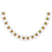 Bannière À Fanions Fleur de cactus jaune 50 et Fabuleux anniversaire (Tout)