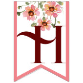 Bannière À Fanions Fleur sauvage (Deuxième drapeau)