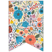 Bannière À Fanions Fleurs de printemps. (Premier drapeau)