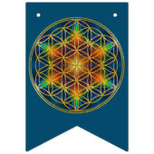 Bannière À Fanions FLEURS DE VIE - Fleur fractale 1 (Premier drapeau)