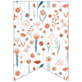 Bannière À Fanions Fleurs d'été scandinaves (Deuxième drapeau)