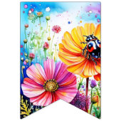 Bannière À Fanions Fleurs et coccinelles (Premier drapeau)