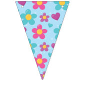 Bannière À Fanions Fleurs Étoilées  (Troisième drapeau)