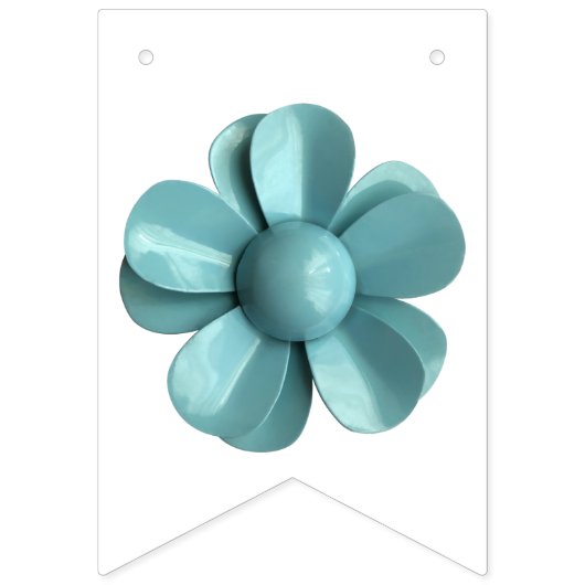 Bannière À Fanions Fleurs MOD Rétro Printemps Été Jardin Mariage (Troisième drapeau)