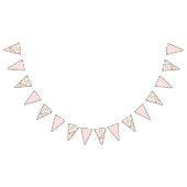 Bannière À Fanions Fleurs roses (Tout)