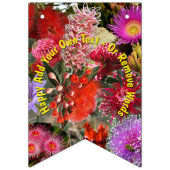 Bannière À Fanions Fleurs Sauvages Natives Australiennes (Deuxième drapeau)