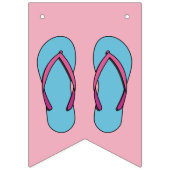 Bannière À Fanions Flip Flops de plage (Troisième drapeau)